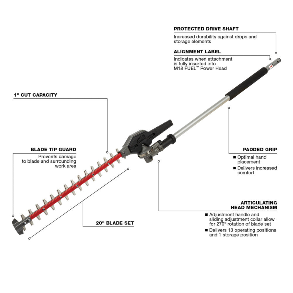 M18 FUEL EXTENSIÓN DE 3FT. PARA EL SISTEMA DE ACCESORIOS QUIK-LOK