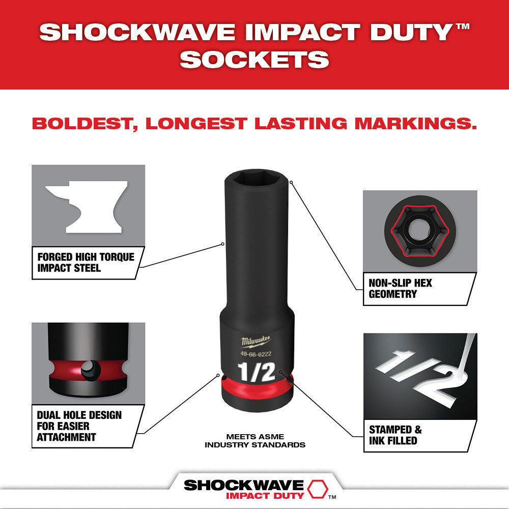 Milwaukee 49-66-7024 SHOCKWAVE 3/8