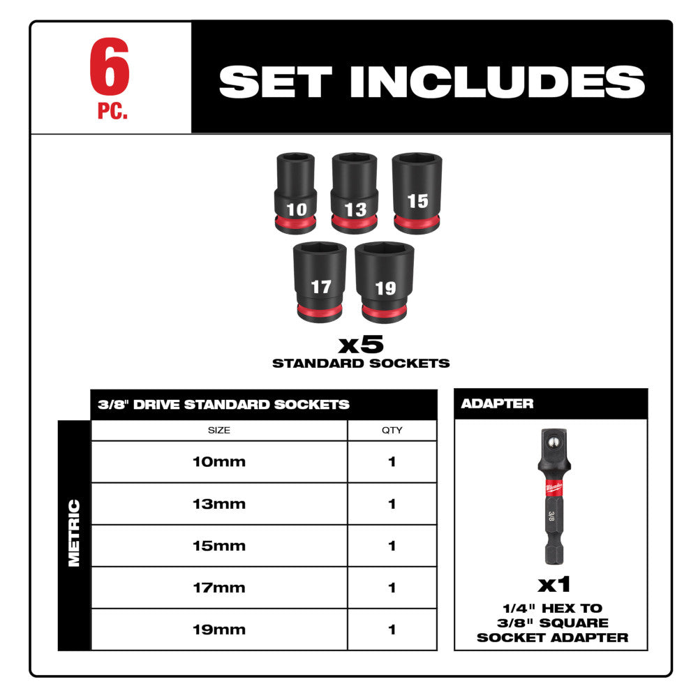 Milwaukee 49-66-7036 SHOCKWAVE 3/8