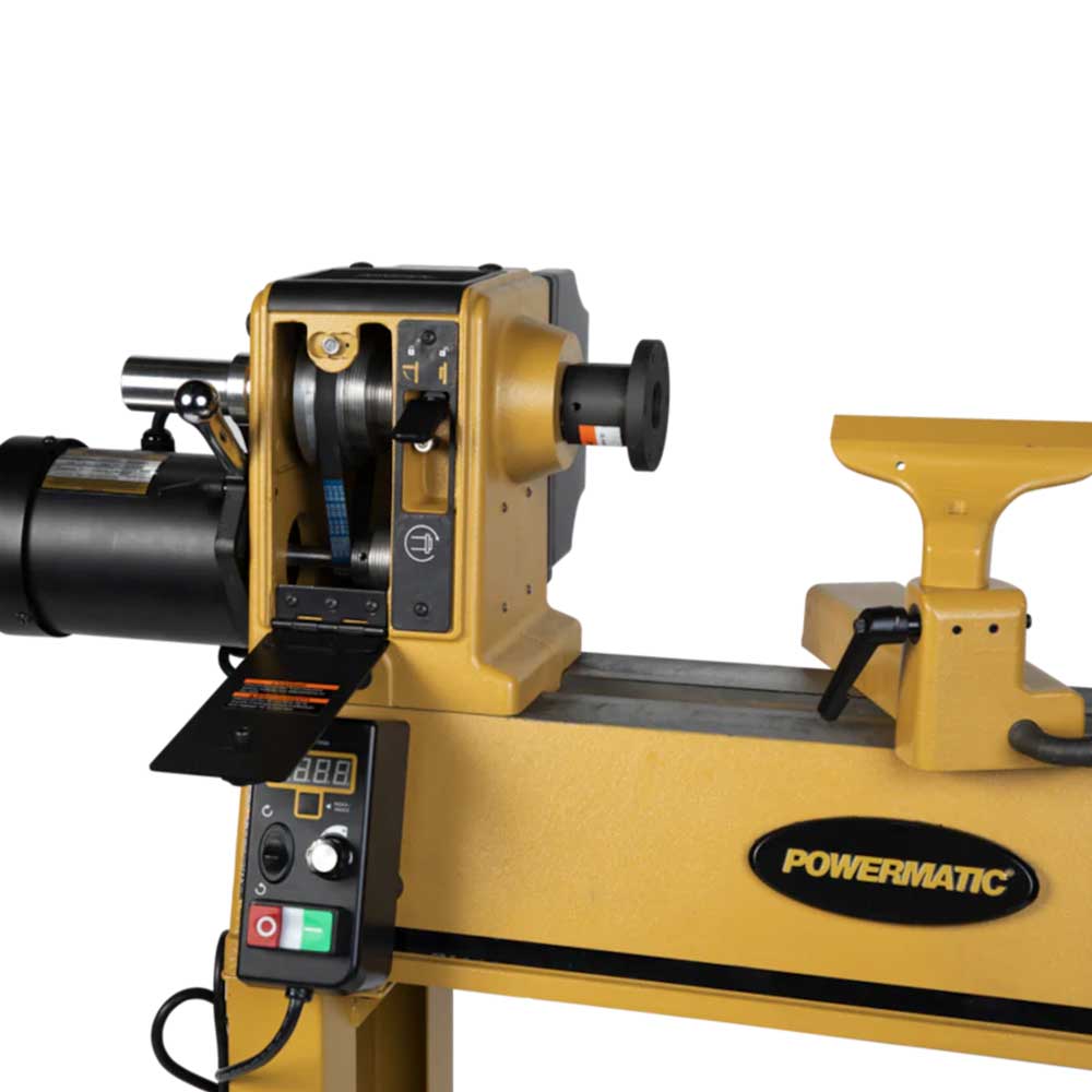 Powermatic 1792014AK 2014 115V/230V 1 HP Heavy Duty Cast Iron Lathe w ...