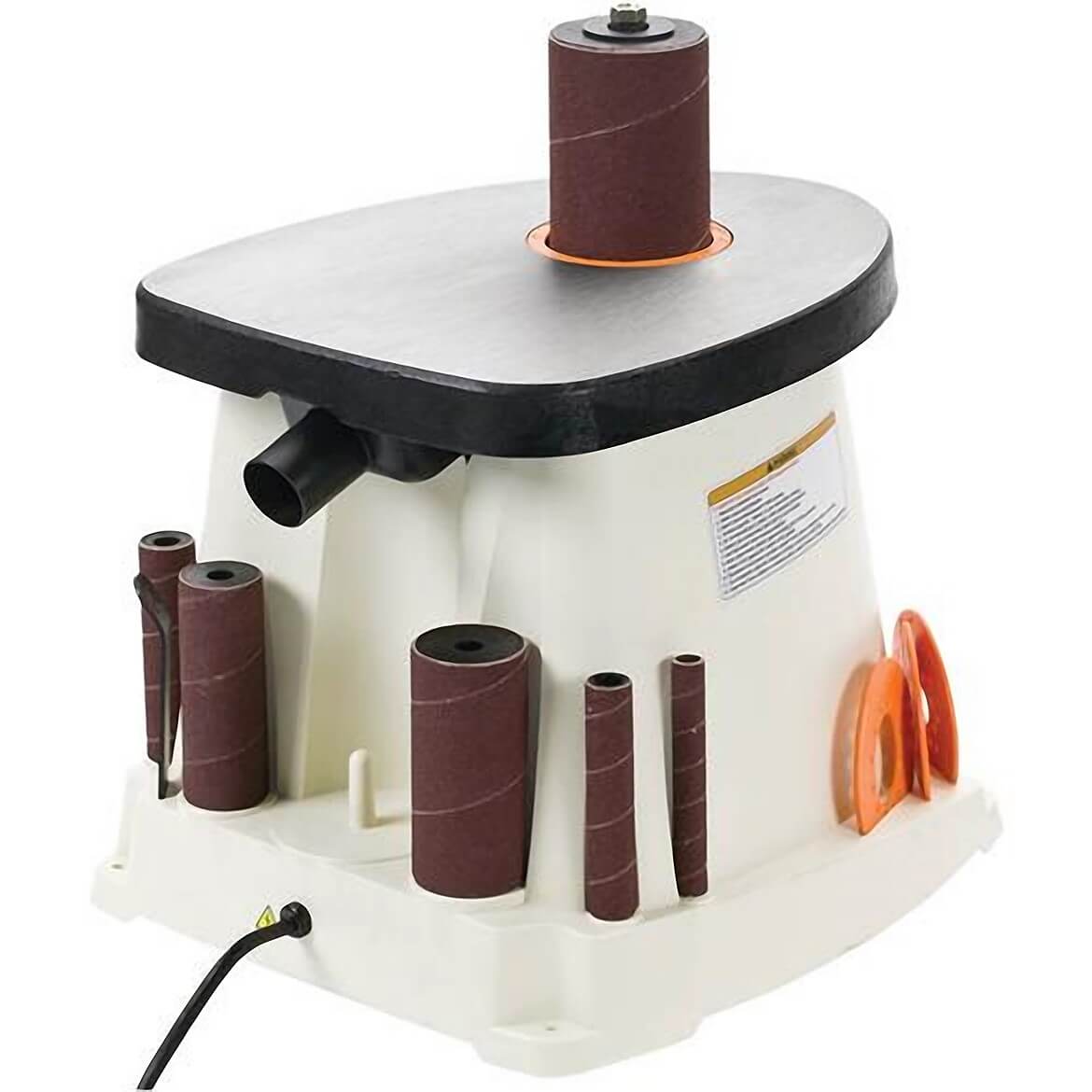Spool Sander Shop Fox W1831 Oscillating Spindle Sander w/ 5 Rubber Sanding Drums ...