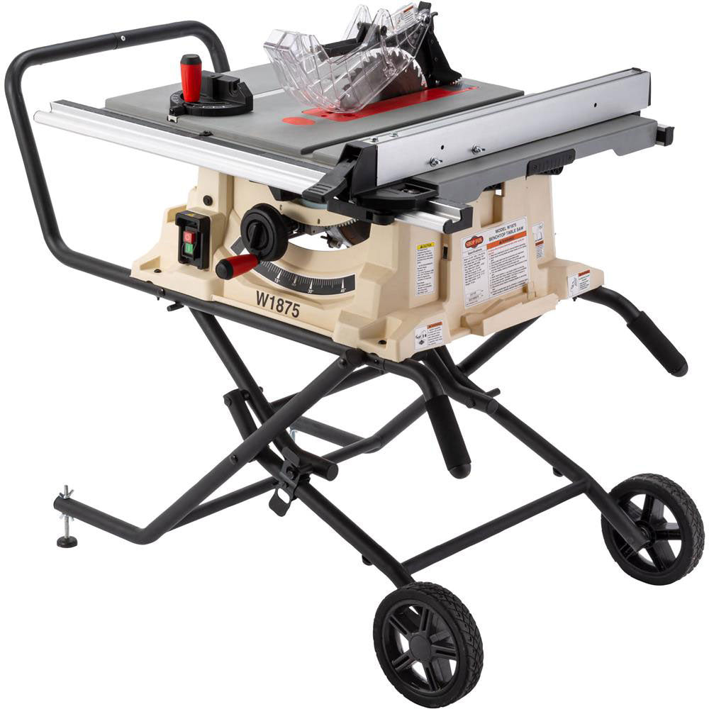Shop Fox W1875 2 HP Benchtop Table Saw w/ Stand – MaxTool
