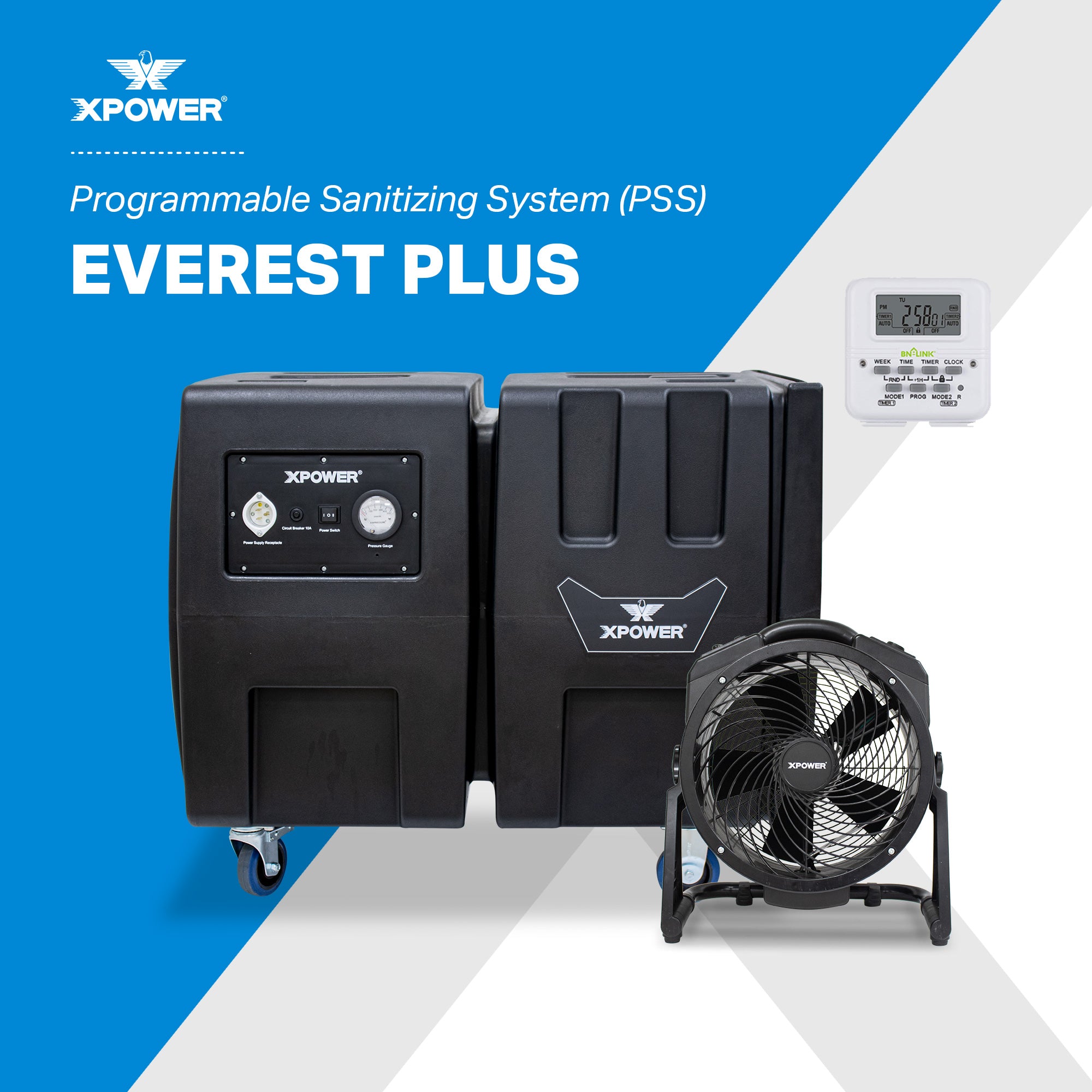 XPOWER PSS4 Everest PLUS Programmable Sanitizing System Auto Indoor Ai ...