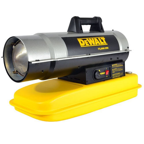 DeWALT DXH75KT Portable 75,000 BTU Forced Air Kerosene u0026 Diesel Space –  MaxTool