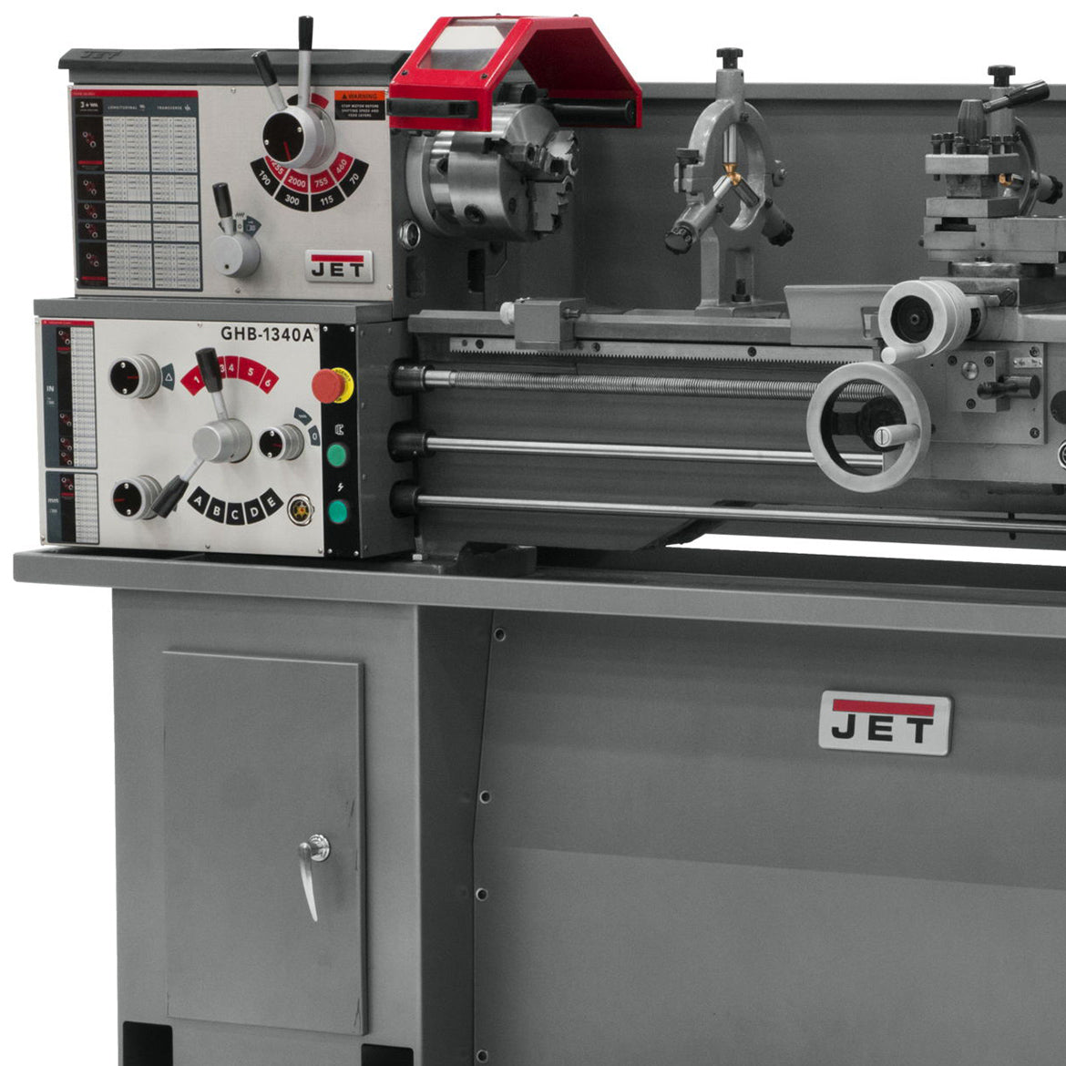 JET GHB-1340A 2-Hp 230V Quiet Operation Geared Head Bench Lathe - 3213 ...