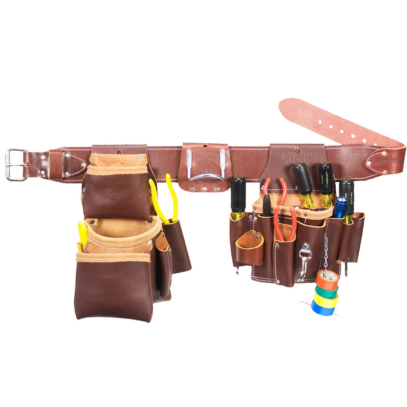 オープニング大セール】【オープニング大セール】Occidental Leather 9596 Adjust-to-Fit Pro  Electrician Tool Belt Set Bundle 車用工具、修理、ガレージ用品
